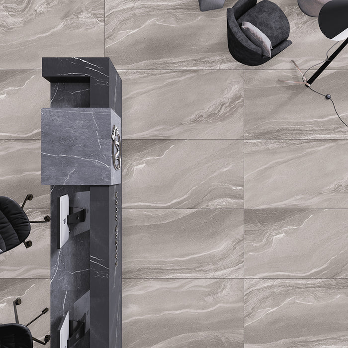 BORRELLO Matt R10 Grey Porcelain Tile - 30x60/60x60 and 60x120cm