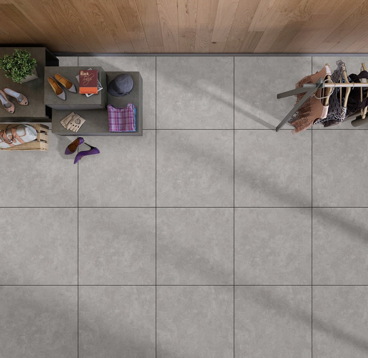 Cementa Intense Grey Matt Large Square 80x80cm Tile