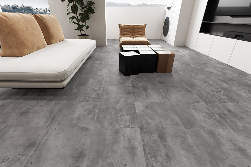 Elite 5.35mm Grey Onyx Effect Click LVT Flooring 305x610mm