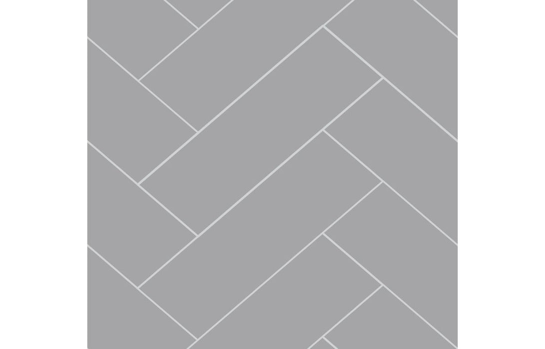 Fibo Urban Medium Grey Herringbone Bathroom Wall Panel