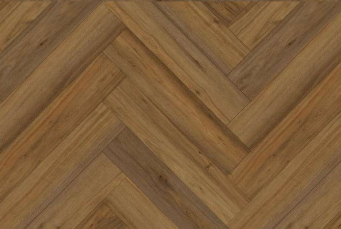 PREMIUM 6.5mm Honey Oak Herringbone Click Luxury Vinyl Flooring - 640x128mm