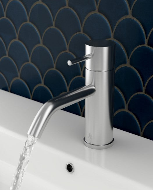 Inox Brushed Stainless Steel Single Lever Basin Mixer by JTP