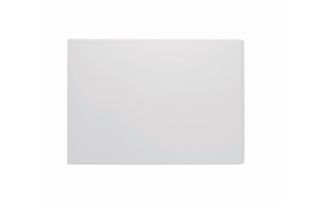 Plain 750mm Bath End Panel - White