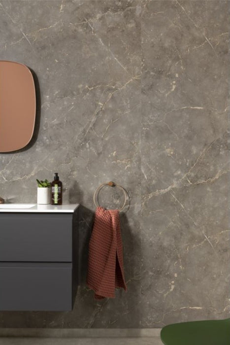 Fibo Marble Brown Marble (Plain Marble) Bathroom Wall Panel
