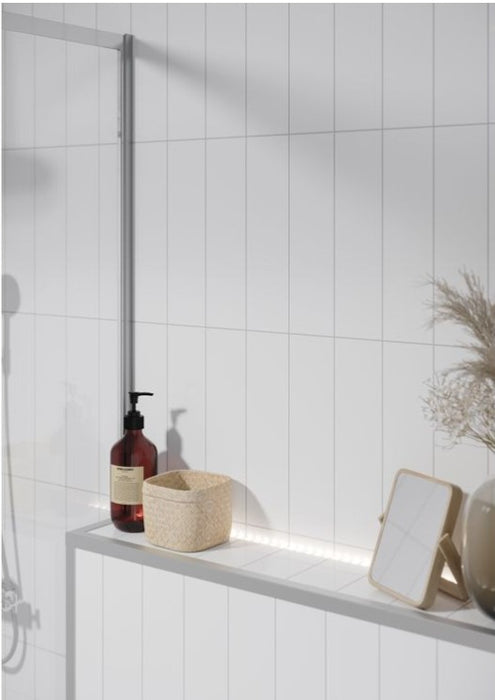 Fibo Urban Denver White Stacked Subway Bathroom Wall Panel