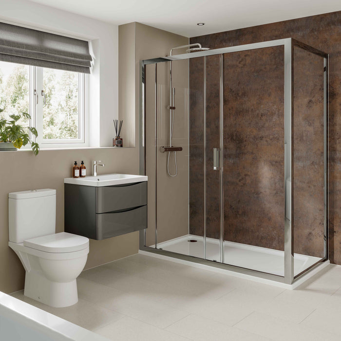 MultiPanel Linda Barker Corten Elements Bathroom Wall Panel