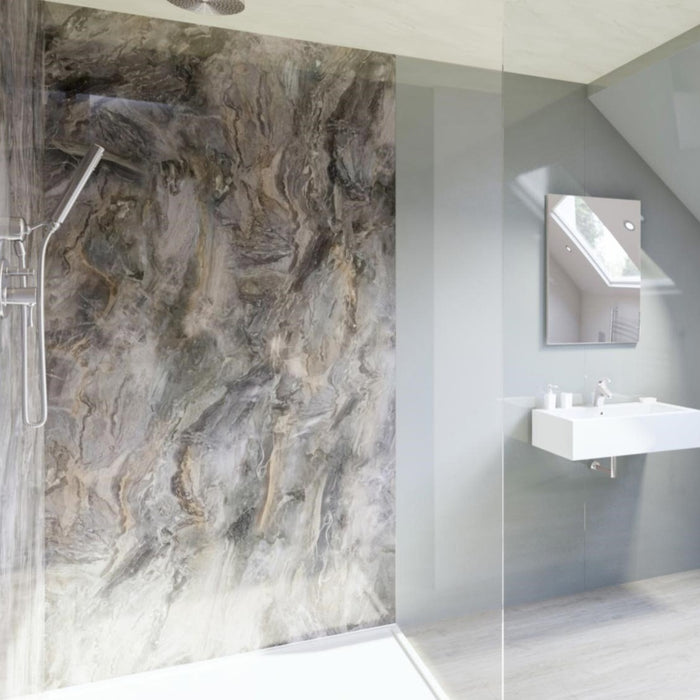 MultiPanel Classic Capacinno Stone Bathroom Wall Panel