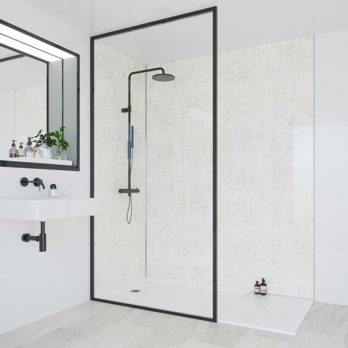 MultiPanel Classic Grey Marble Bathroom Wall Panel