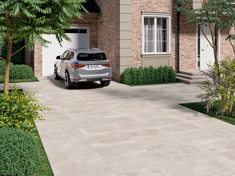 Emre Grey Stone Effect Indoor and Outdoor Tile - 30x60/60x60 and 60x90cm