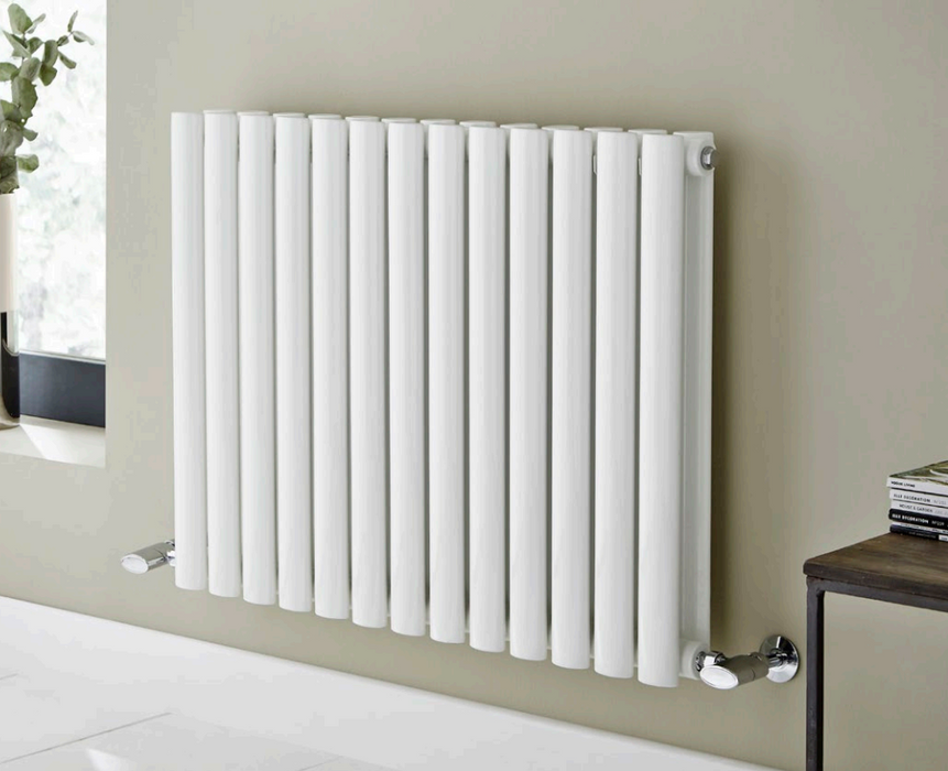 KVit White Horizontal Designer Steel Radiator - Multiple Sizes Available