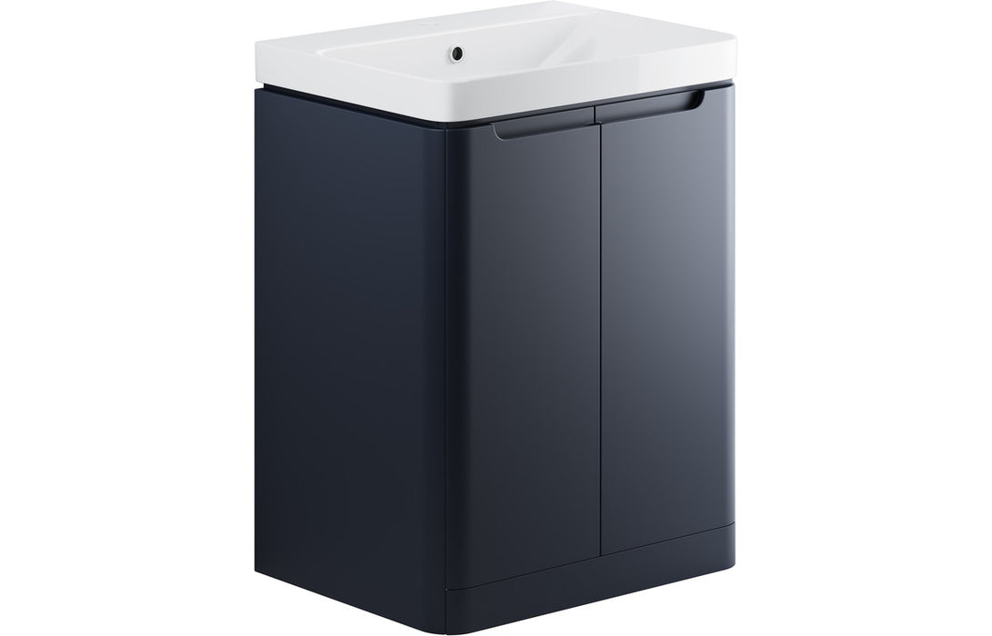 Lavetti Matt Indigo 2 Door Floorstanding Unit - 500/600/800mm with Optional Tall Unit