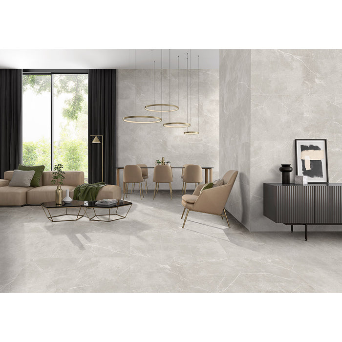 Sevilla Light Grey Stone Effect Matt Tile - 30x60 and 60x60cm