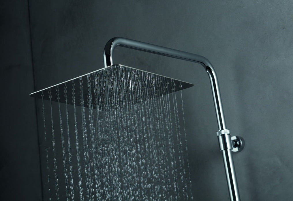 Vema Chrome Thermostatic Square Bar Valve Shower
