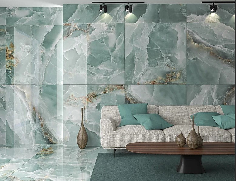 ALLURE MINT Onyx Effect Wall and Floor Tile - 60x120cm