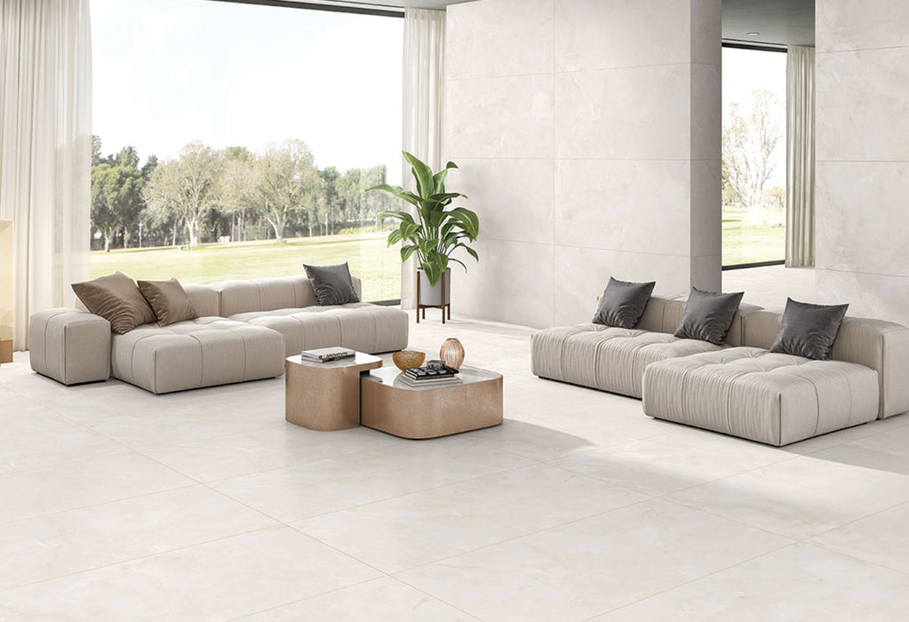 Beige Onyx Marble Effect Matt 60x120cm Large Floor and Wall Tiles
