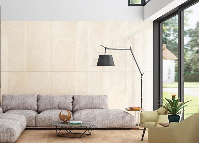 Luxury Cream Amani Marble Effect Wall and Floor Tile - 30x60/60x60 and 60x120cm