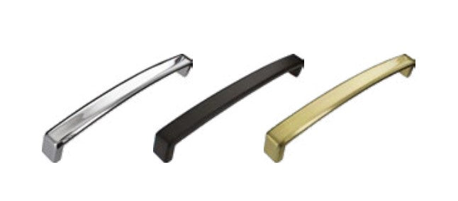 D Handle 170mm in Chrome/Matt Black/Brushed Brass