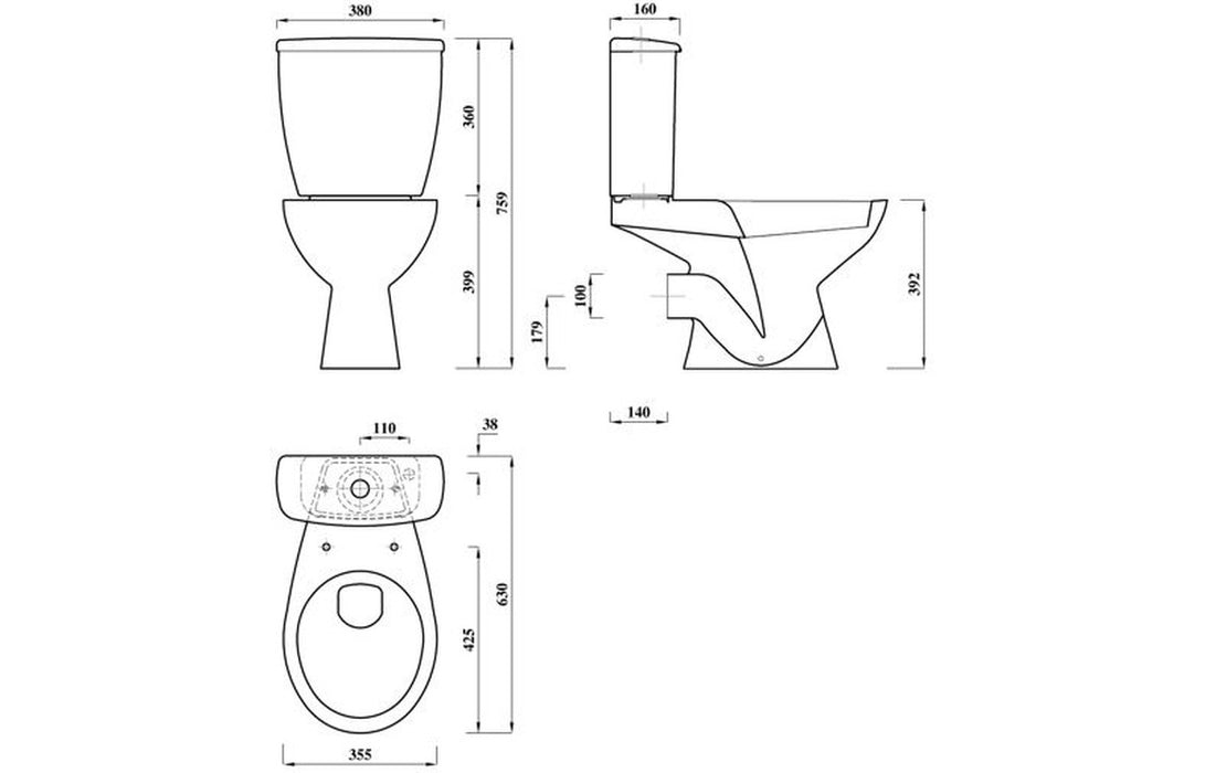 ECO WC and Pedestal Basin Set Pack