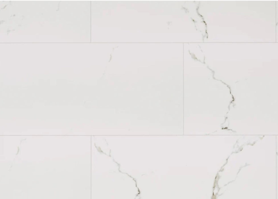 Elite 5.35mm White Marble Effect LVT Click Flooring 305x610mm
