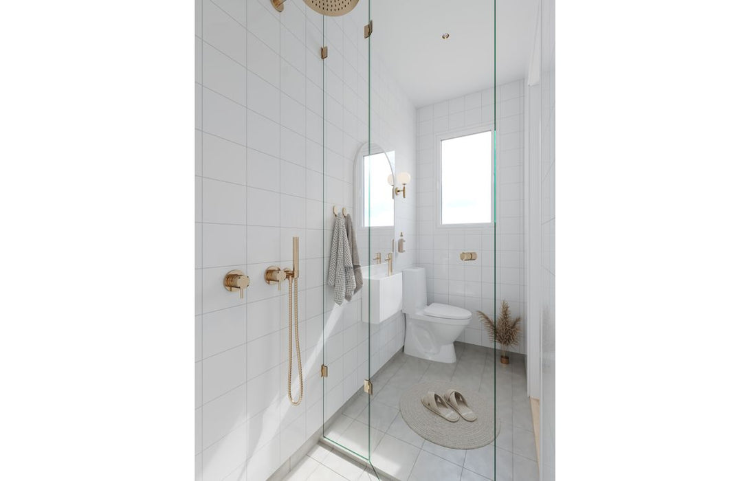 Fibo Contemporary Denver White Tile Effect Bathroom Wall Panel