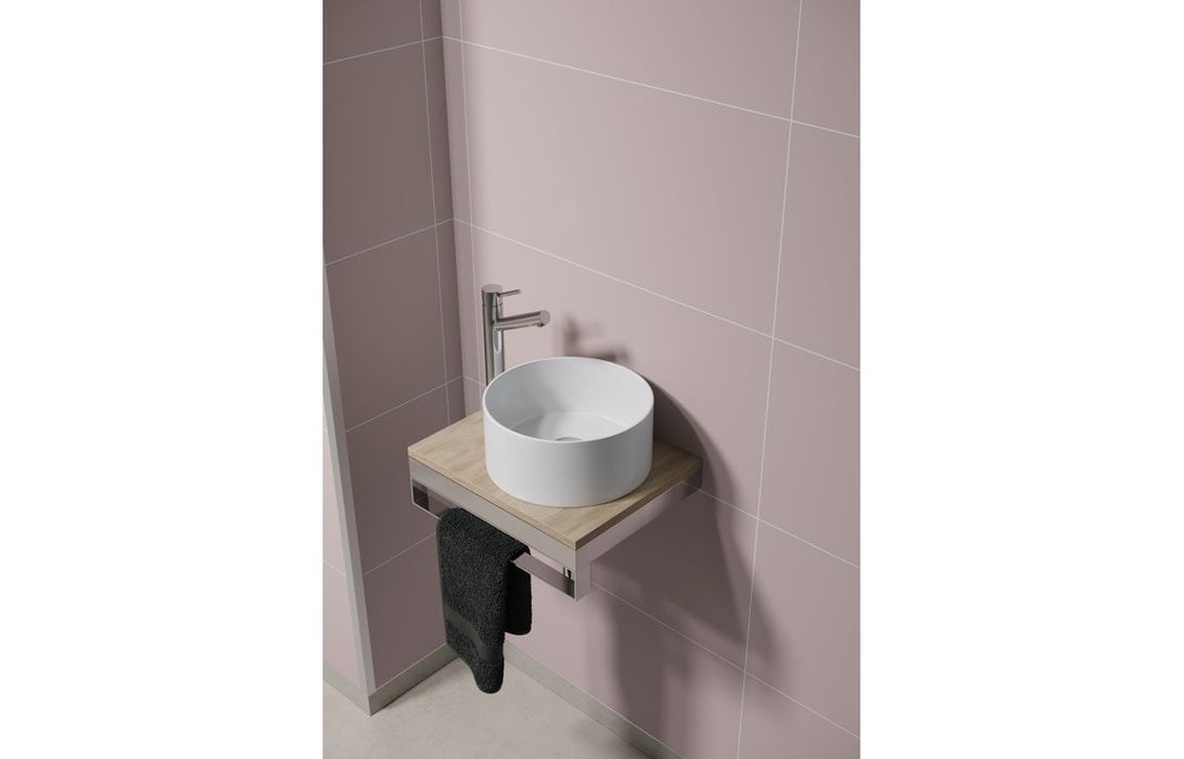 Fibo Contemporary Dusky Pink Tile Effect Bathroom Wall Panel