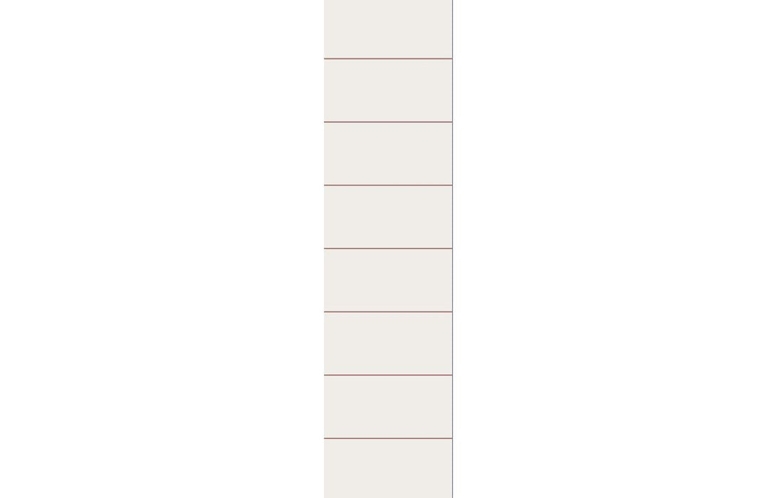 Fibo Contemporary White Silk Tile Effect Bathroom Wall Panel 60x30cm