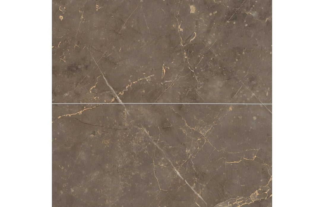 Fibo Marble Brown Marble (Tile Effect) Bathroom Wall Panel