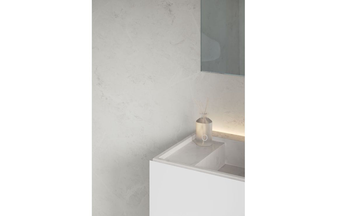 Fibo Marble White Marble (Plain Marble) Bathroom Wall Panel