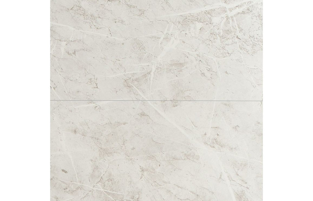 Fibo Marble White Marble (Tile Effect) Bathroom Wall Panel