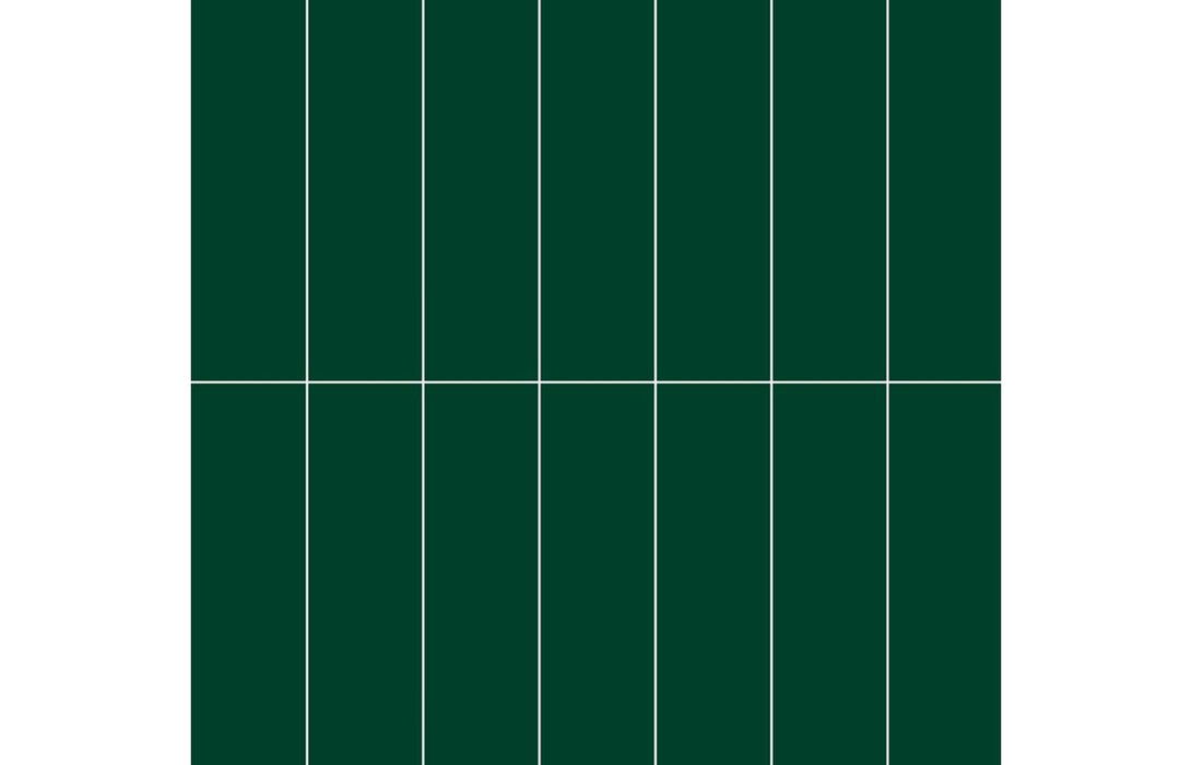 Fibo Urban Bottle Green Stacked Subway Bathroom Wall Panel