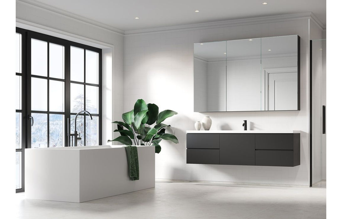 Fibo Urban Denver White Straight Herringbone Bathroom Wall Panel