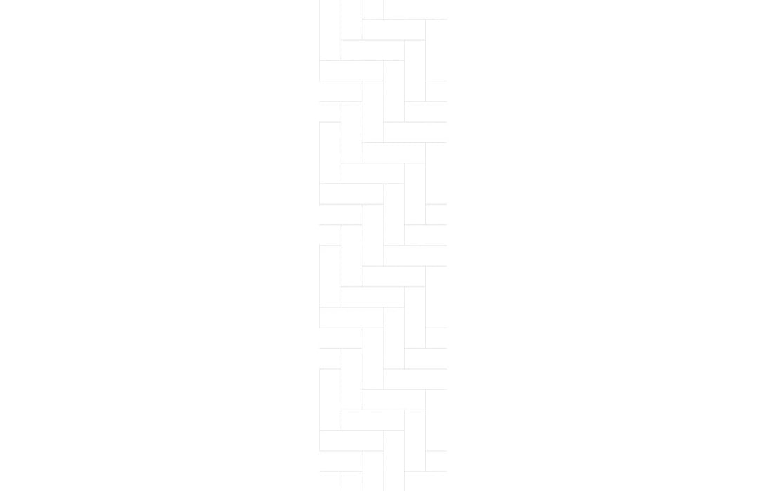 Fibo Urban Denver White Straight Herringbone Bathroom Wall Panel
