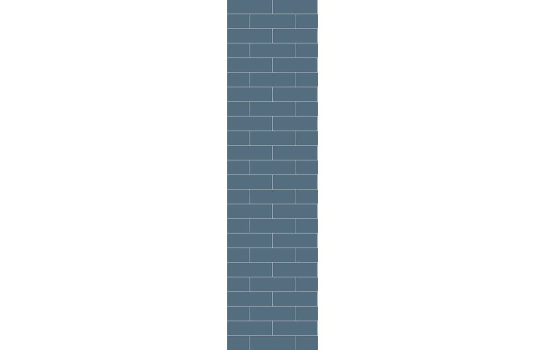 Fibo Urban Dusty Blue Metro Brick Bathroom Wall Panel