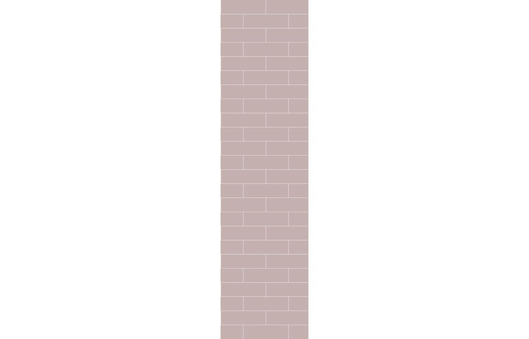 Fibo Urban Dusky Pink Metro Brick Bathroom Wall Panel