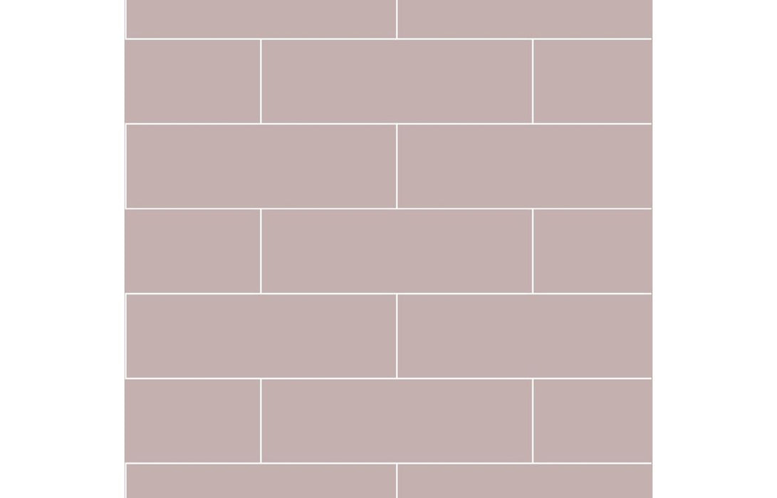 Fibo Urban Dusky Pink Metro Brick Bathroom Wall Panel