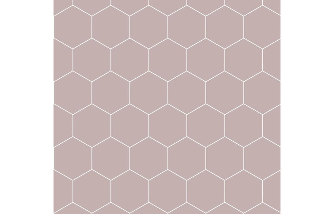 Fibo Urban Dusky Pink Hexagonal Bathroom Wall Panel