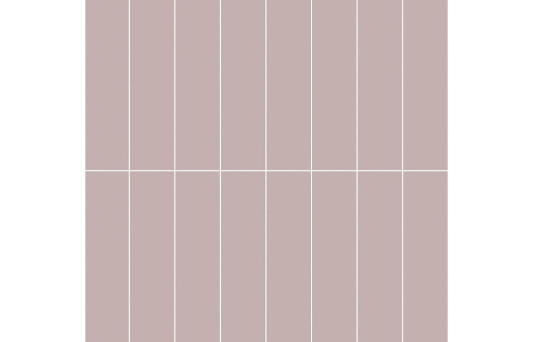 Fibo Urban Dusky Pink Stacked Subway Bathroom Wall Panel