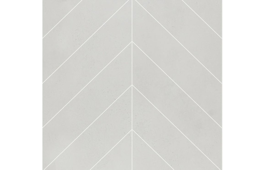Fibo Urban Grey Cement Chevron Bathroom Wall Panel