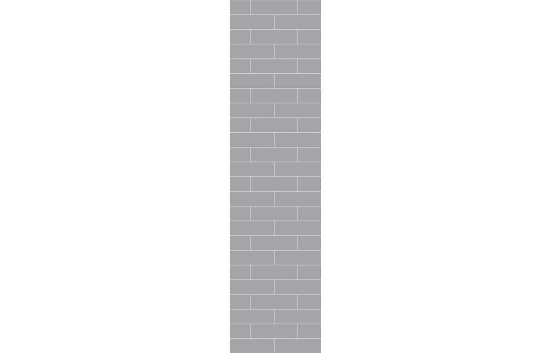 Fibo Urban Medium Grey Metro Brick Bathroom Panel