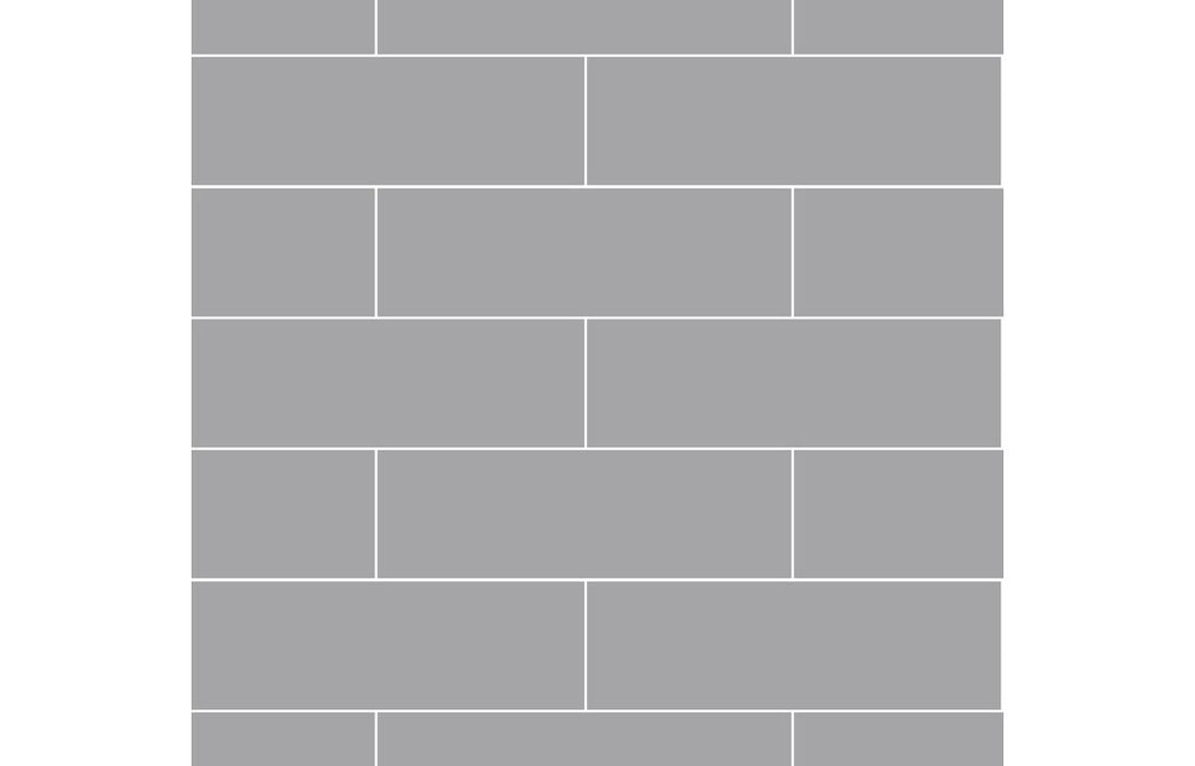 Fibo Urban Medium Grey Metro Brick Bathroom Panel
