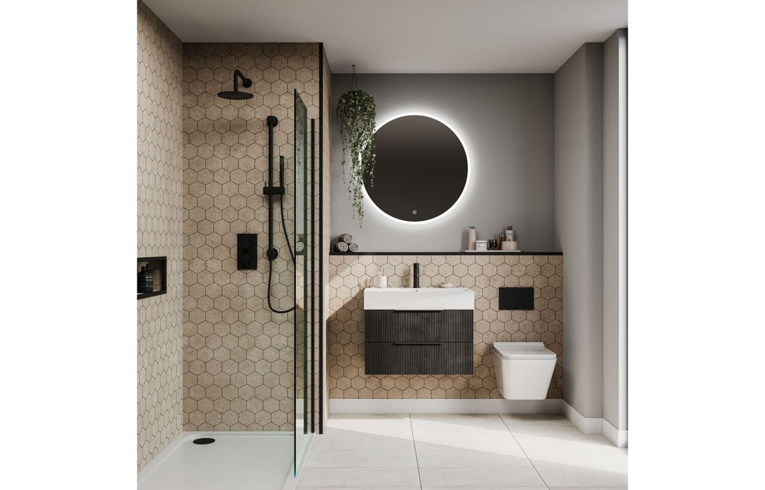 Fibo Urban  Rough Cement Hexagonal Bathroom Wall Panel