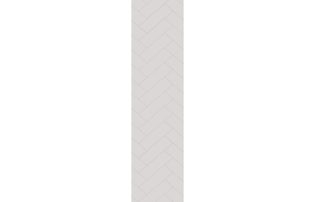 Fibo Urban White Silk Herringbone Bathroom Wall Panel