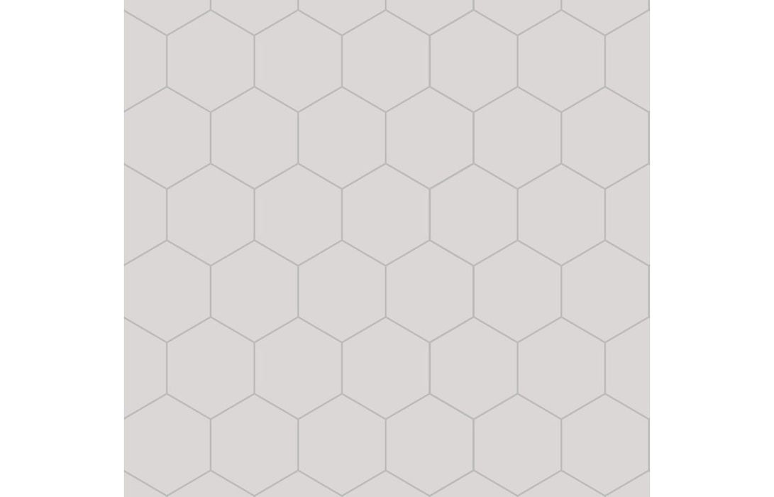 Fibo Urban White Silk Hexagonal Bathroom Wall Panel
