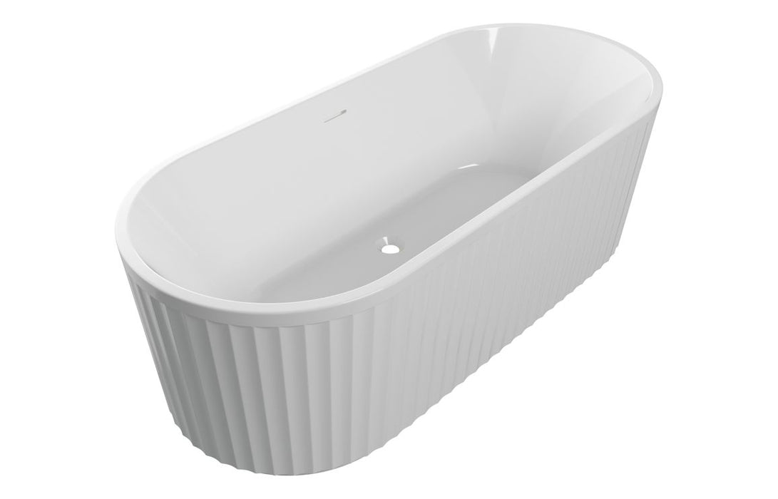 Luxury Fluted Freestanding Bath 1700 x 750 x 570mm