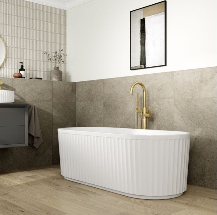 Luxury Fluted Freestanding Bath 1700 x 750 x 570mm