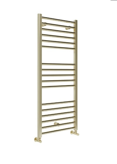 GRADE Brushed Brass Heated Towel Rail - 800x500/1200x500/1600x500mm