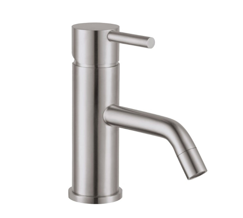 Inox Brushed Stainless Steel Single Lever Basin Mixer by JTP