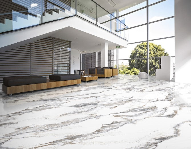 INFINITY Marble Effect Polished Wall and Floor Tile - 60x120cm