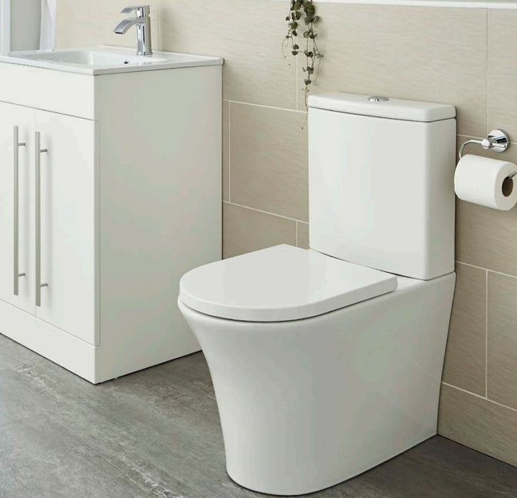 Kameo Back To Wall Rimless Close Coupled Toilet With Soft Close Seat