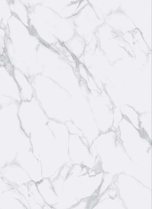 Premium White Marble Effect Large Format Click LVT Flooring - 900 x 470mm